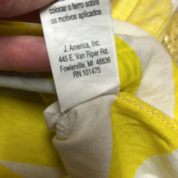 BNWOT John Deere yellow and white striped T-shirt - Picture 11 of 13